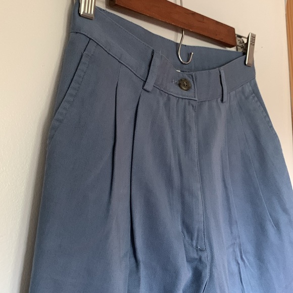 Vintage LL Bean High Waist Slate Blue Pants - Picture 2 of 4